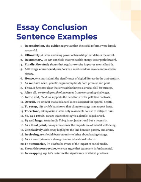 concluding sentence examples for argumentative essays