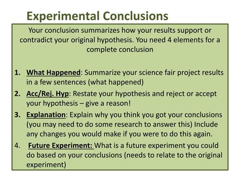 conclusion for experiment example