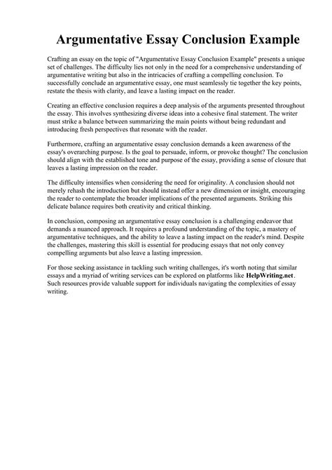 conclusion paragraph examples argumentative essay