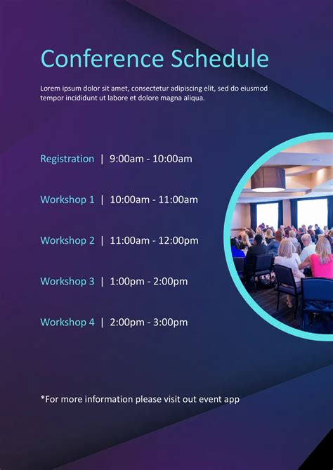 conference schedule template google docs
