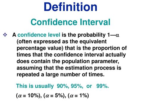 confidence interval definition in statistics with example