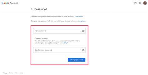 confirm new gmail password
