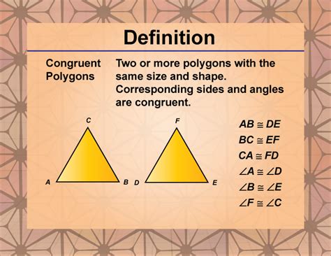 congruent polygons meaning in maths