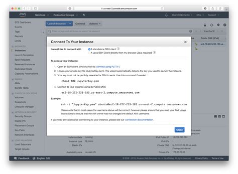 connect to jupyter notebook ec2