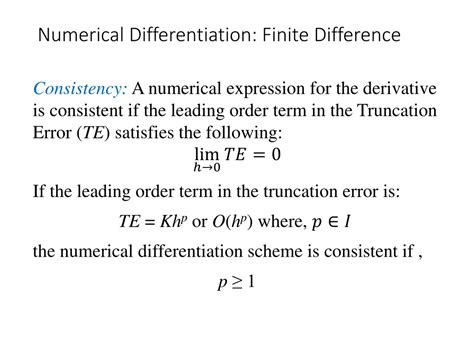 consistency error numerical analysis