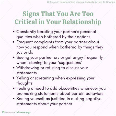 constant criticism in relationships
