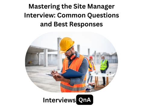 construction site manager interview questions and answers pdf