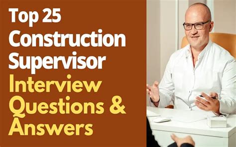 construction site supervisor interview questions and answers