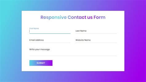 contact form html css codepen