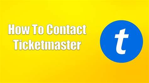 Contact Ticketmaster