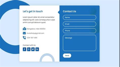 contact us html css js