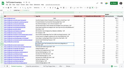 content audit example