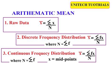 continuous data formula