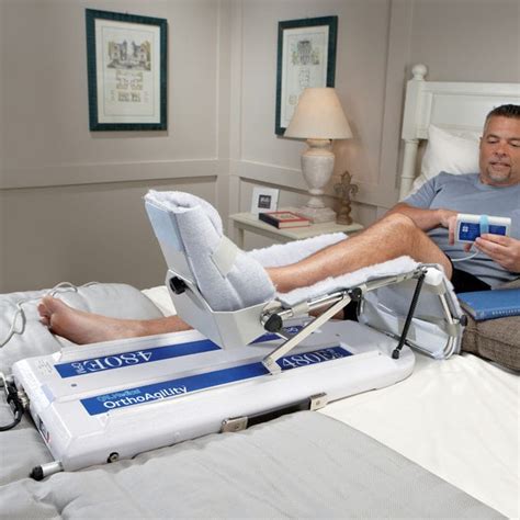 continuous passive motion exercise device for use on knee only