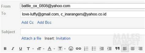 contoh alamat email