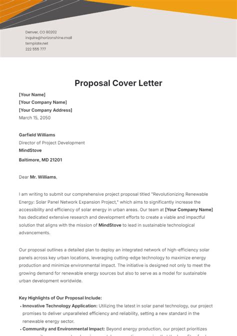 contoh cover letter proposal