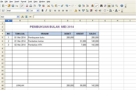 contoh format laporan keuangan mingguan excel