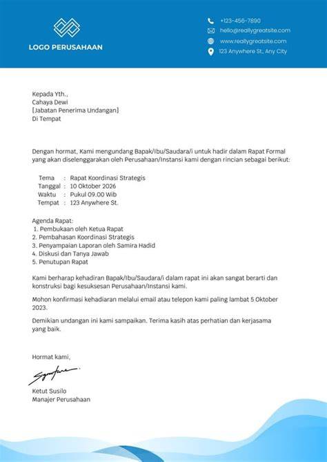 Contoh header surat