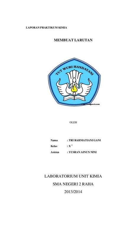 contoh laporan praktikum anak sma