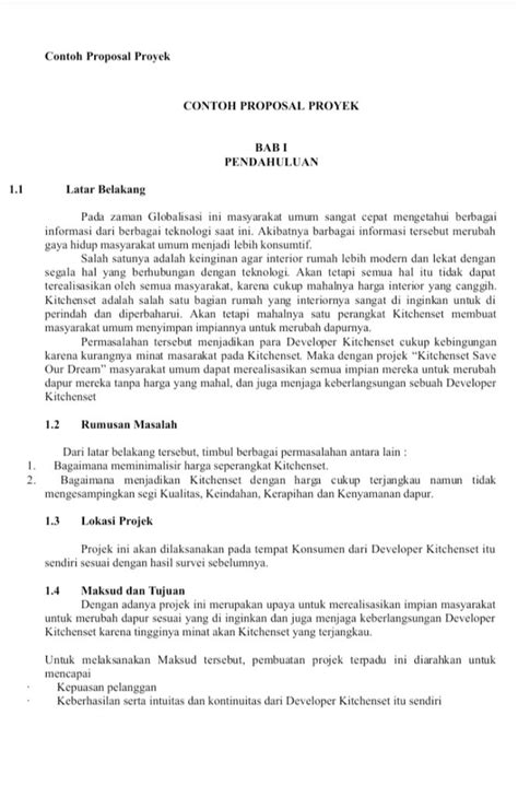 contoh proposal usaha lengkap dengan strukturnya