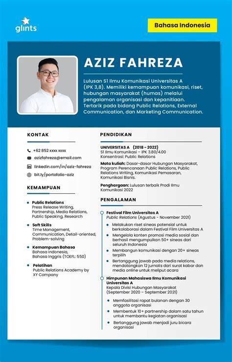 contoh ringkasan cv
