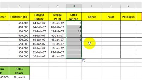 contoh soal excel interview