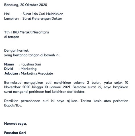 contoh surat cuti fisioterapi