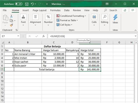 Data Vertikal VLOOKUP
