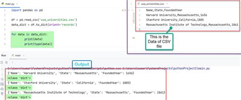 convert csv to dictionary python pandas