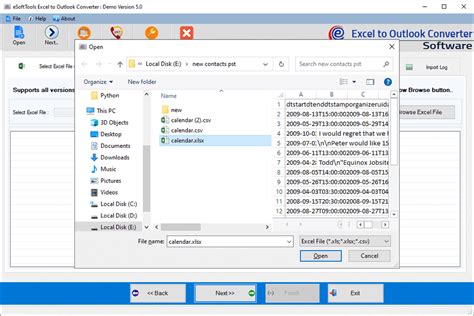 convert excel file to outlook contacts