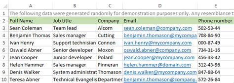 convert excel to contact list