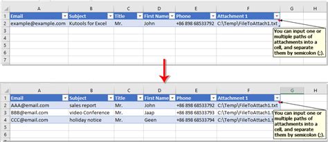 convert excel to mailing list