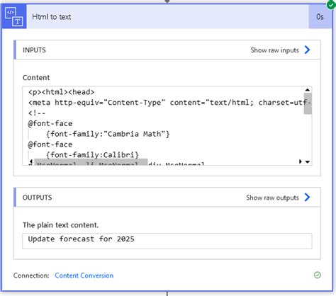 convert html to email body