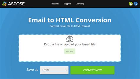 convert html to email format