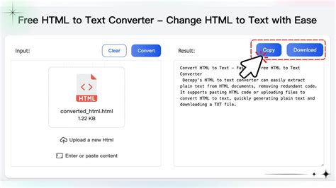 convert html to plain text