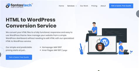 convert html to wordpress theme free