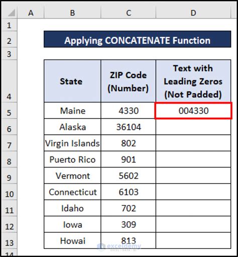 convert number to text in excel with leading zeros