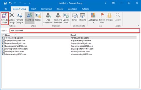 convert outlook distribution list to excel