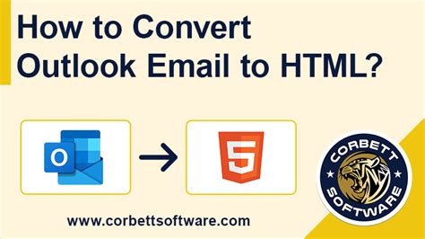 convert outlook email to html code online