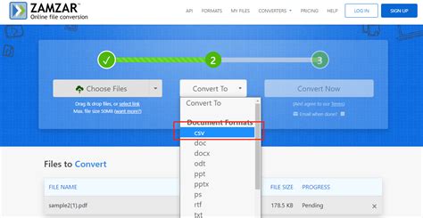 convert pdf to csv excel online