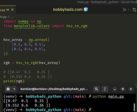 convert rgb image to hsv python