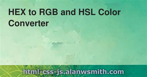 convert rgb to hsl js