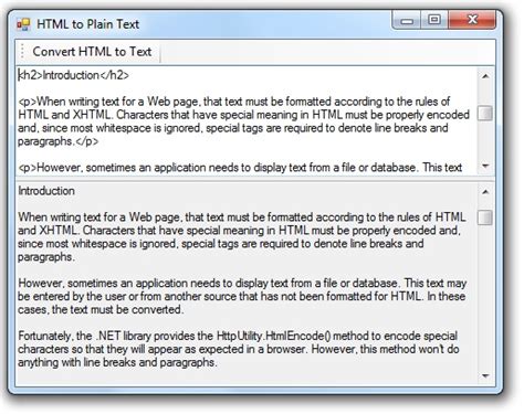 convert text to html