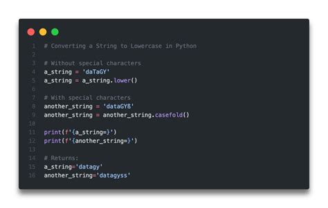 convert upper case letters to lowercase in python