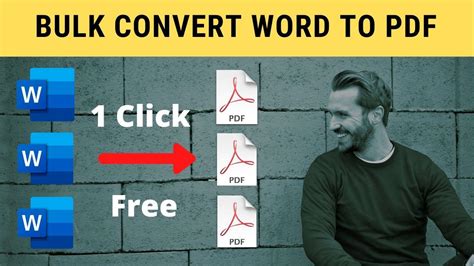 convert word docs to pdf in bulk