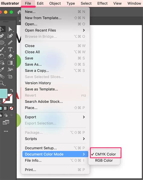 converting rgb to cmyk in illustrator