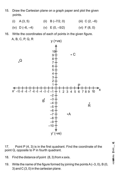 coordinate geometry questions and answers pdf class 9