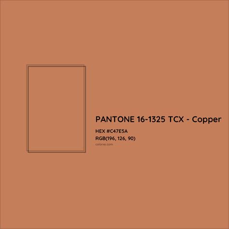 copper color pantone code