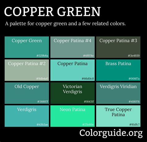 copper green color code