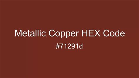 copper hex code metallic